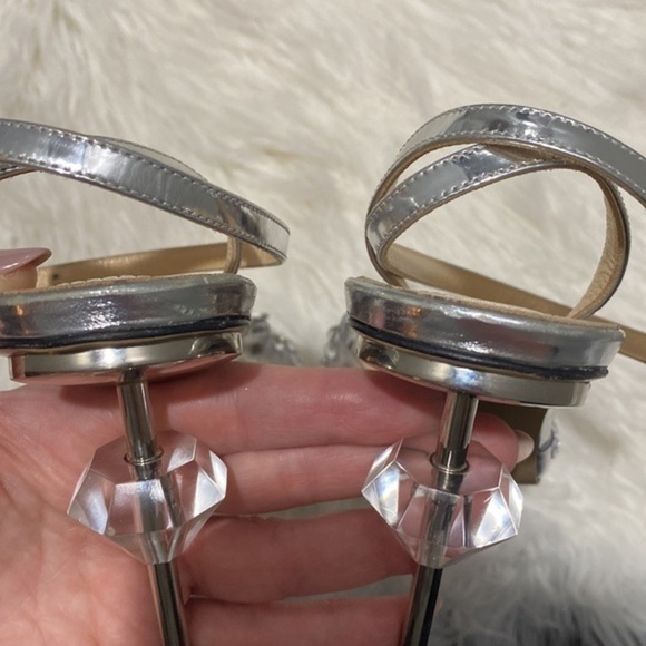 Mach and Mach‎ Crystal Embellished Clear Ankle Strap pump - Picture 7 of 12